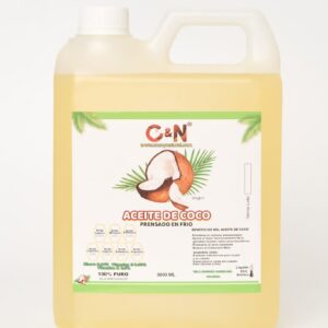 Aceite de Coco Neutro o Transparente 1 Galon (3 litros)